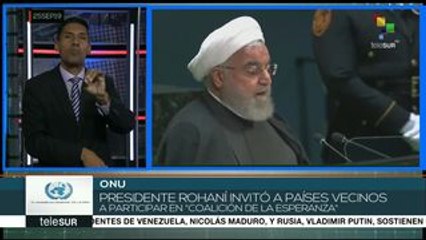 ONU: llama Irán a países vecinos a formar "Coalición de la Esperanza"
