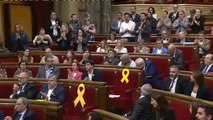 Gritos de 'Libertad' en el Parlament para los CDR encarcelados por el juez de la Audiencia Nacional