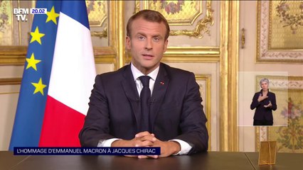 Emmanuel Macron: "Le président Chirac incarna une certaine idée du monde"
