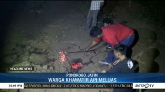 Bara Api Muncul di Pekarangan, Warga Ponorogo Khawatir Api Meluas