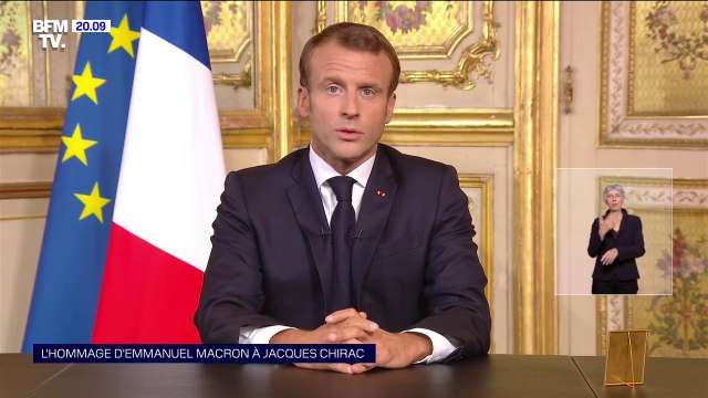 Emmanuel Macron annonce un deuil national lundi en hommage à Jacques Chirac