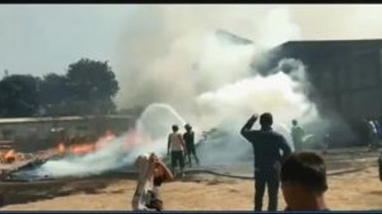 Pabrik Palet Kayu di Pasuruan Terbakar