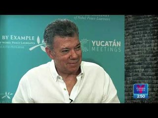 Juan Manuel Santos habla sobre la legalización de las drogas y la amnistía en México