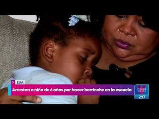 Arrestan a niña de 6 años por hacer berrinche en la escuela | Noticias con Yuriria Sierra
