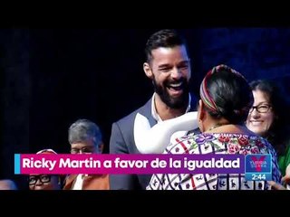 Ricky Martin pide igualdad de derechos durante la Cumbre de la Paz en Mérida | Yuriria Sierra