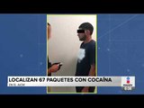 Encuentran 67 paquetes de cocaína en el drenaje del AICM | Noticias con Francisco Zea