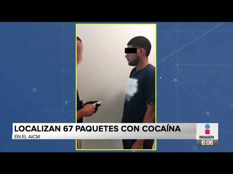 Encuentran 67 paquetes de cocaína en el drenaje del AICM | Noticias con Francisco Zea