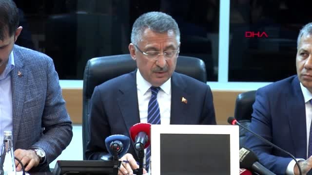 Fuat oktay valilik'te deprem toplantısında konuştu