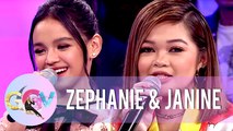 Zephanie and Janine reminisce their 'Tawag Ng Tanghalan' days  | GGV