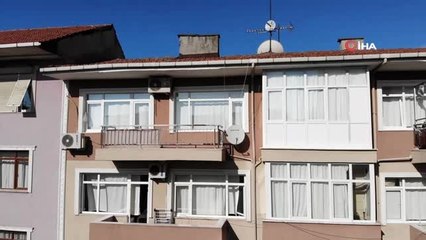 Kartal'da deprem sonrası boşaltılan bina havadan görüntülendi