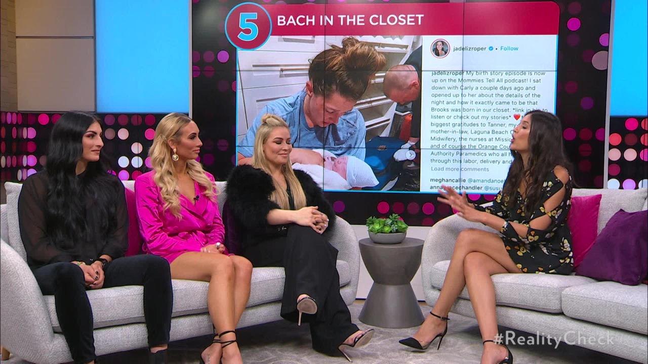 Jade & Tanner Tolbert Pose for a Family Portrait in the Closet Where They Welcomed Baby Brooks