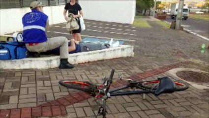 Jovem fica ferido em acidente no Bairro São Cristóvão