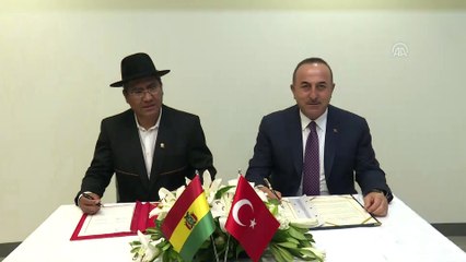 Çavuşoğlu, Bolivya Dışişleri Bakanı Rodriguez ile bir araya geldi - NEW YORK