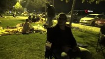 Silivri halkı geceyi parklarda geçiriyor