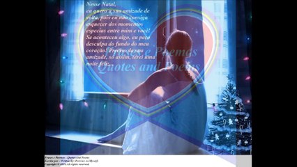 Nesse Natal, eu quero a sua amizade de volta, noite feliz... [Frases e Poemas]
