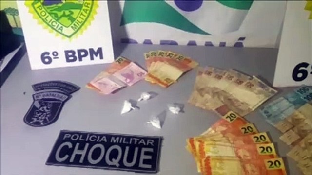 Homem é detido pelo Pelotão de Choque com cocaína e dinheiro
