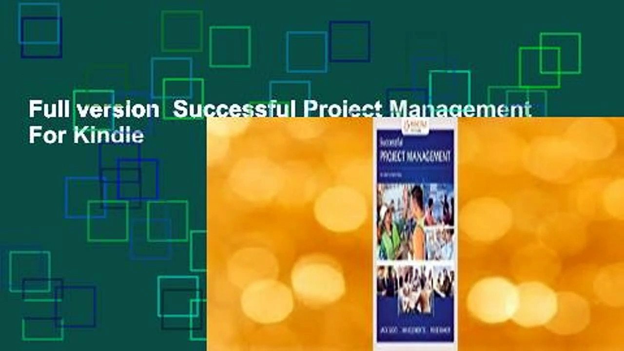 Full version  Successful Project Management  For Kindle