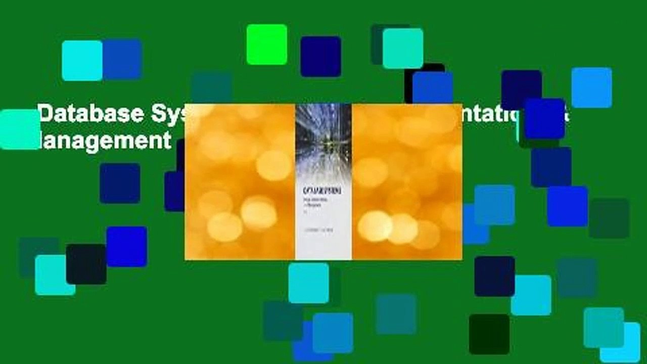 Database Systems: Design, Implementation, & Management  Review