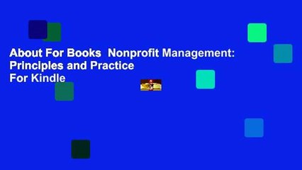 About For Books  Nonprofit Management: Principles and Practice  For Kindle