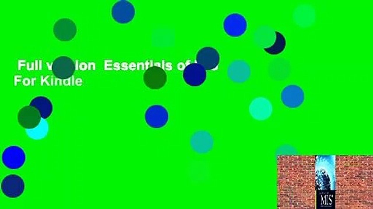 Full version  Essentials of MIS  For Kindle