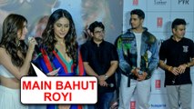 Tara Sutaria Gets EMOTIONAL On Stage With Sidharth Malhotra | Marjaavaan Trailer Launch