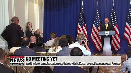 Pompeo says U.S.-N. Korea talks not yet arranged