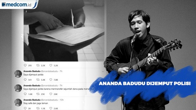 Masih Berstatus Saksi, Selesai Diperiksa Ananda Badudu Dipulangkan
