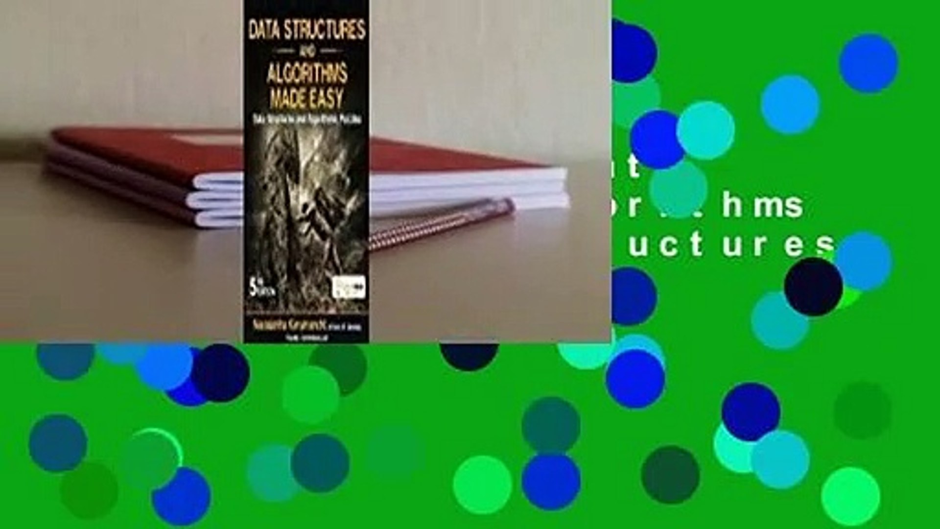 About For Books  Data Structures and Algorithms Made Easy: Data Structures and Algorithmic