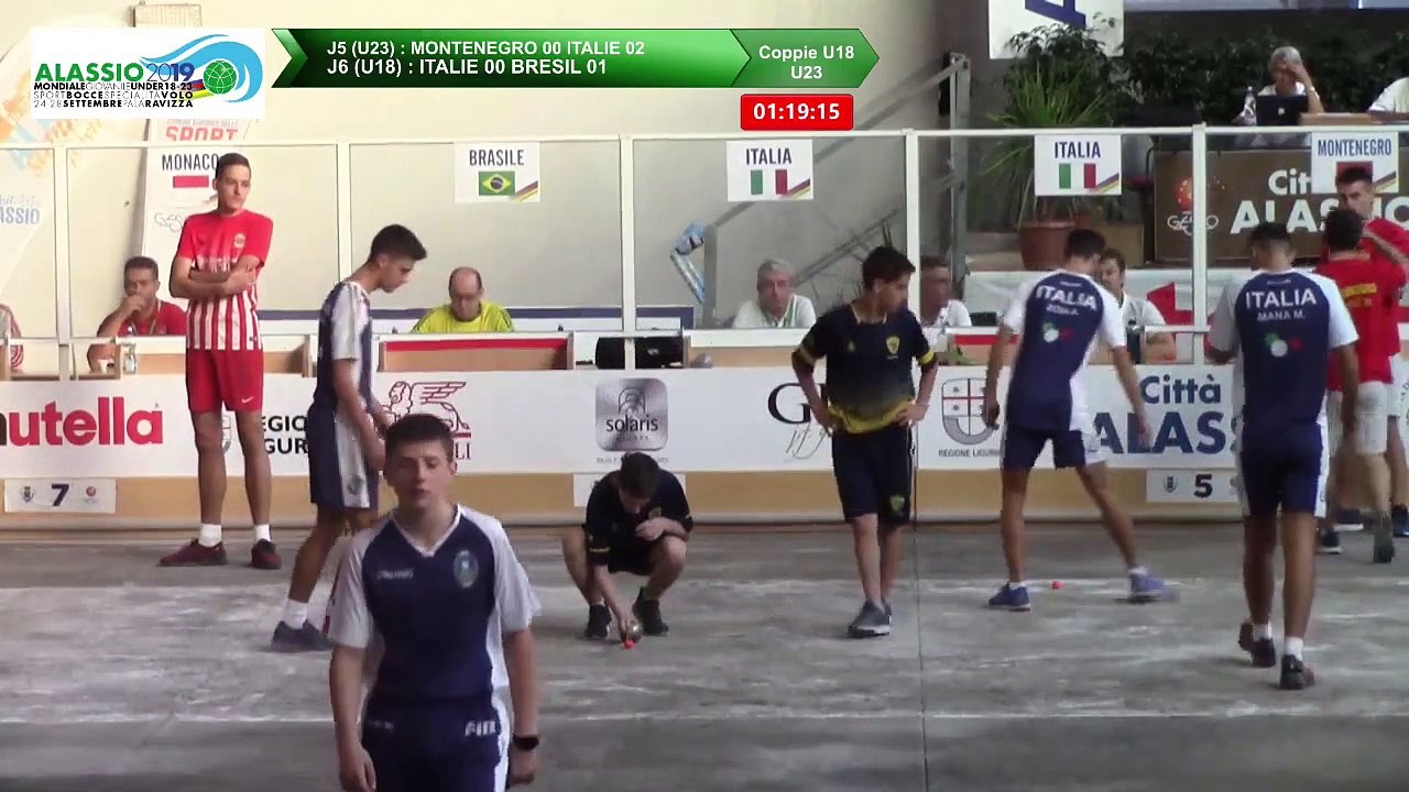 Barrages Double U18 et U23, Mondial Jeunes U18 et U23, Alassio 2019