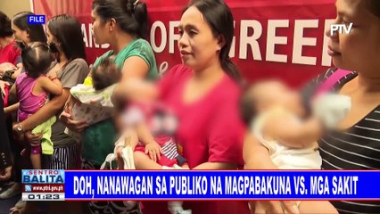 DOH, nanawagan sa publiko na magpabakuna vs mga sakit
