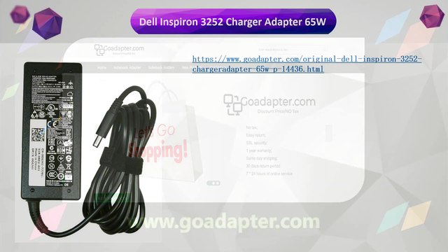 Dell Inspiron 3252 Charger Adapter 65W in goadapter