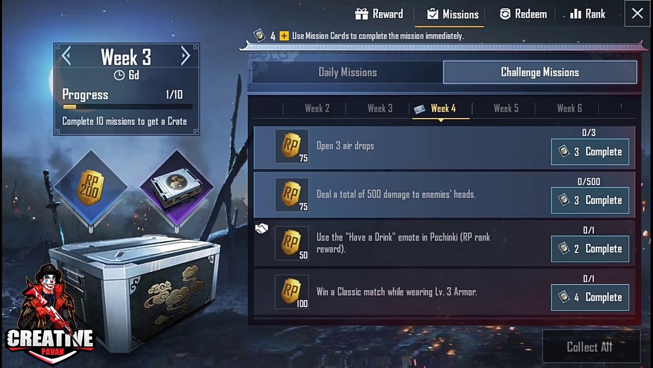 Season 9 Week 4 Royale Pass Missions Explained PUBG Mobile | week 4 rp missions pubg Season 9