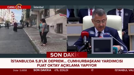 İstanbul'da 5,8'lik deprem