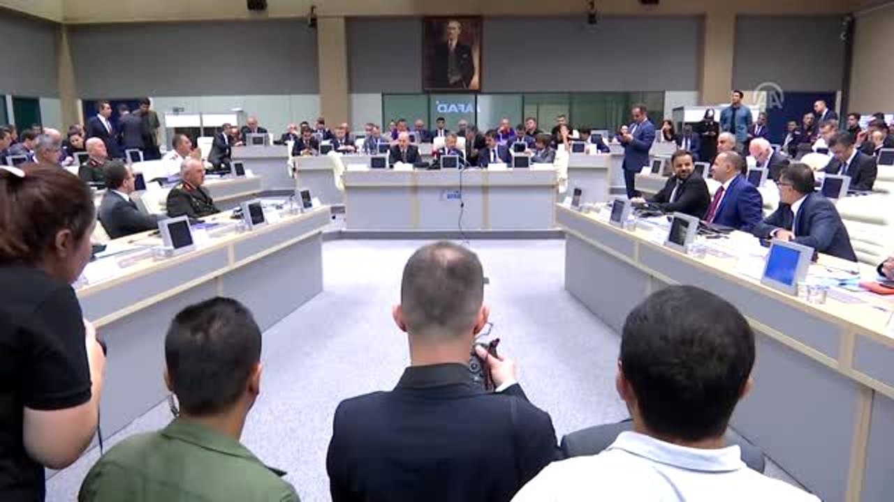 Cumhurbaşkanı Yardımcısı Oktay, Türkiye Afet Müdahale Planı Toplantısı'nda konuştu