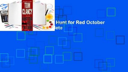 About For Books  The Hunt for Red October (Jack Ryan, #3) Complete