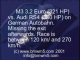 BMW M3 Audi RS4 (corsa autostrada)