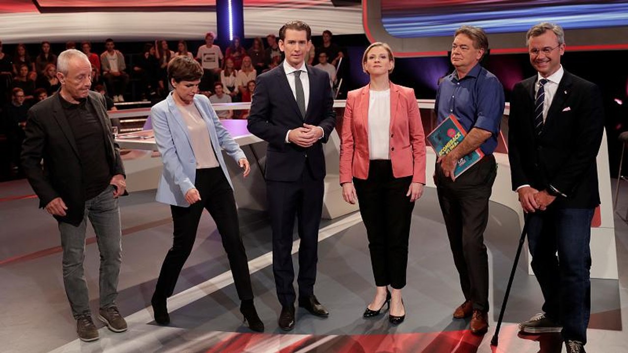 Österreich-Wahl: Schlagabtausch in Elefantenrunde