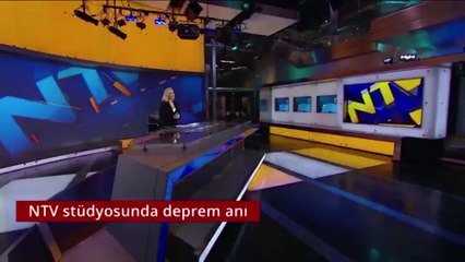 Depreme canlı yayında yakalandılar
