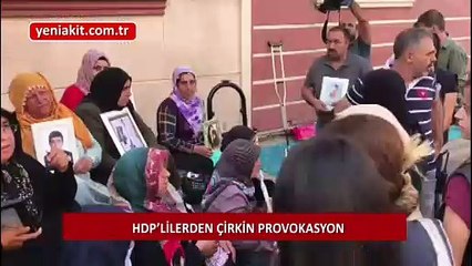 HDP'lilerden evlat nöbetindeki ailelere çirkin taciz!