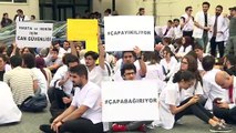 İstanbul Üniversitesi'nde öğrenciler oturma eylemi yaptı - İSTANBUL
