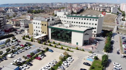 Hizmete yeniden başlayan Silivri Devlet Hastanesi havadan görüntülendi