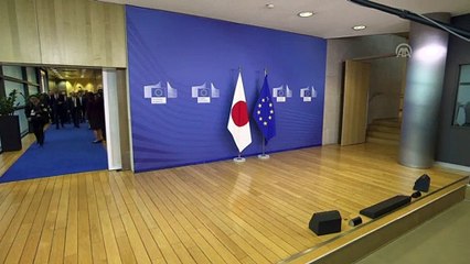 Japonya Başbakanı Abe, Brüksel'de