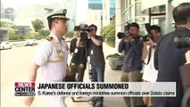 S. Korea's defense and foreign ministries summon officials over Dokdo claims