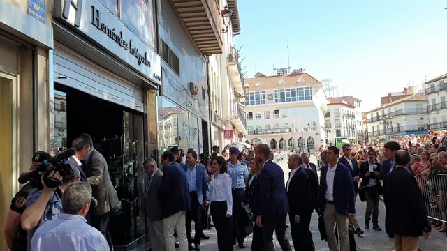 Los Reyes visitan Arganda del Rey tras las fuertes lluvias
