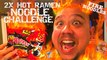 2X Hot Spicy  Samyang Ramen Noodles Food Mukbang Challenge - Over 8500 Scoville Units