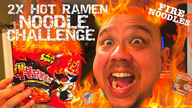 2X Hot Spicy Samyang Ramen Noodles Food Mukbang Challenge - Over 8500 Scoville Units