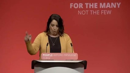 Naz Shah speaks at Labour conference