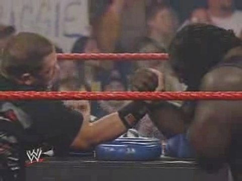 RAW John Cena vs. Mark Henry in an Arm Wrestling Match