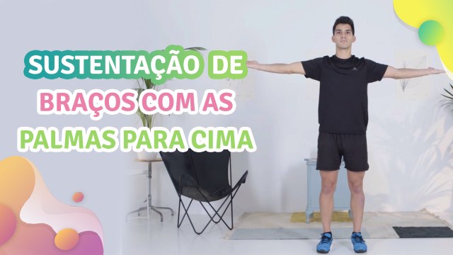 Sustentação de braços com as palmas para cima - Melhor com Saúde