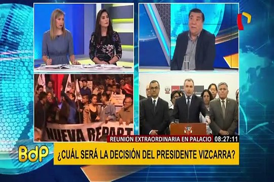 García Toma: Ejecutivo y Congreso deben plantear una agenda común para el año y medio que les queda